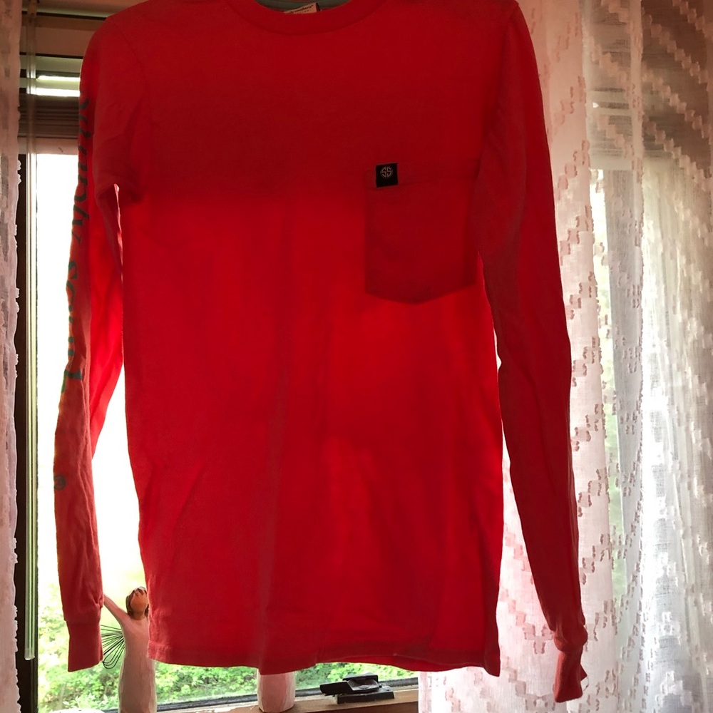 Coral long sleeve simply southern T-shirt
